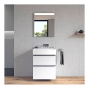 Duravit Meuble vasque Vero Air 60x47, blanc, sans trou robinet, avec plan robinetterie-5