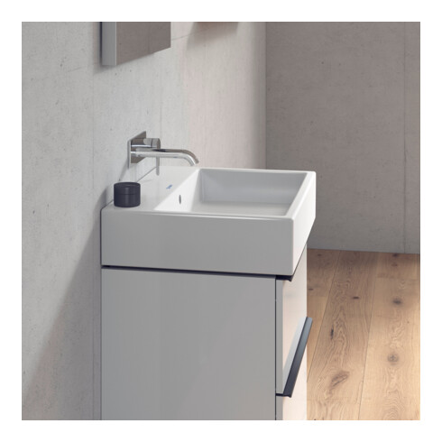Duravit Meuble vasque Vero Air 60x47, blanc, sans trou robinet, avec plan robinetterie