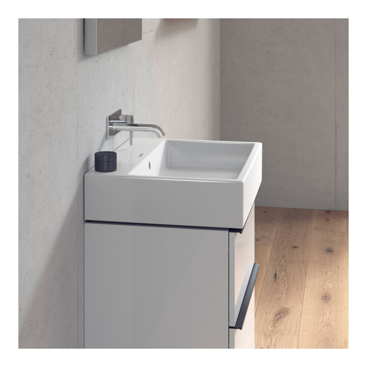 Duravit Meuble vasque Vero Air 60x47, blanc, sans trou robinet, avec plan robinetterie