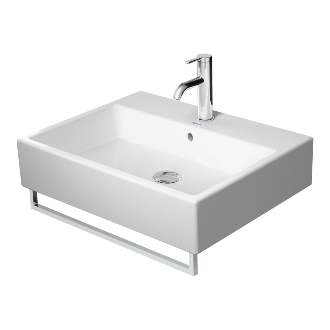 Duravit Meuble vasque Vero Air 60x47 cm, blanc, sans trop-plein, avec plan de robinetterie