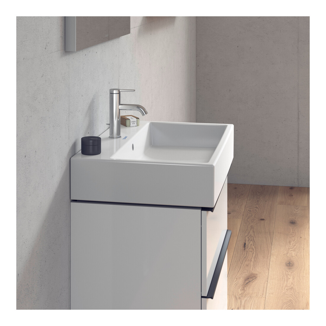 Duravit Meuble vasque Vero Air 70x47 cm, blanc, avec trop-plein, perçage robinetterie