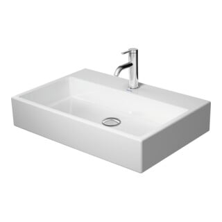 Duravit Meuble vasque Vero Air 70x47 cm, blanc, avec trou robinet, sans trop-plein, avec tablette pour robinet
