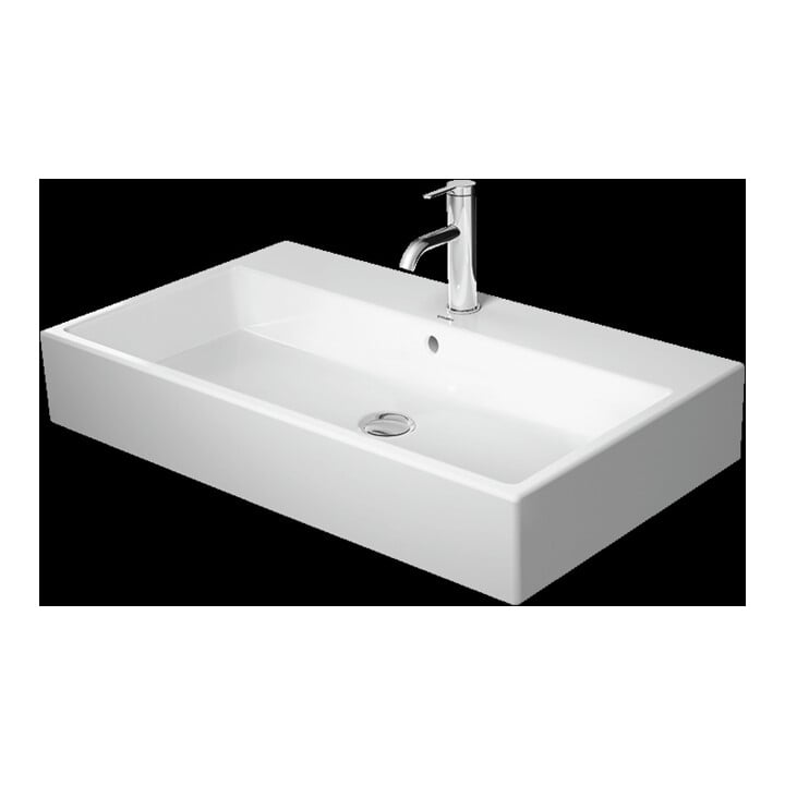 Duravit Meuble vasque Vero Air 80x47, blanc, m HL, sans trop-plein, avec plan robinetterie