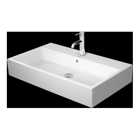 Duravit Meuble vasque Vero Air 80x47, blanc, m HL, sans trop-plein, avec plan robinetterie