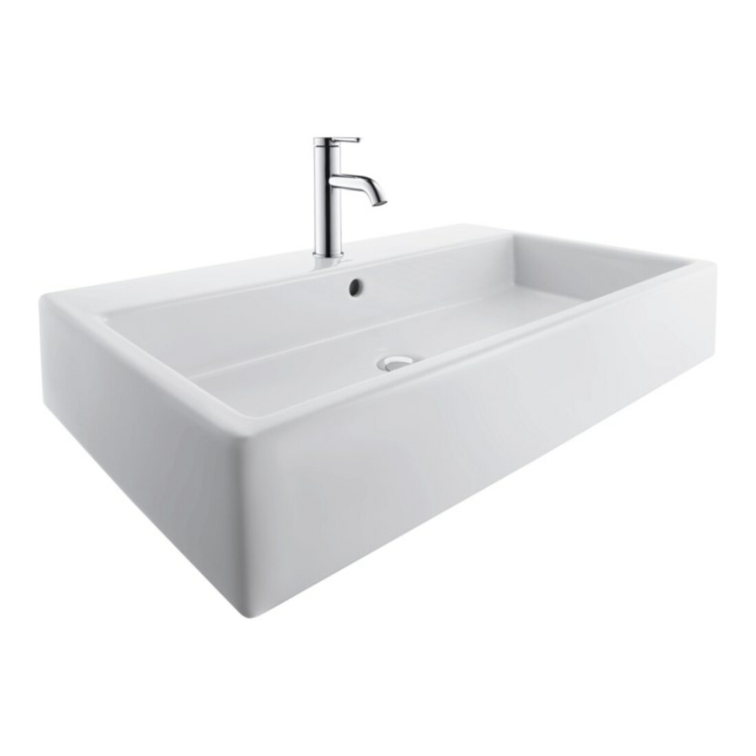 Duravit Meuble vasque Vero Air 80x47 cm, blanc, m HL, ÜL, plan vasque avec perçage robinet