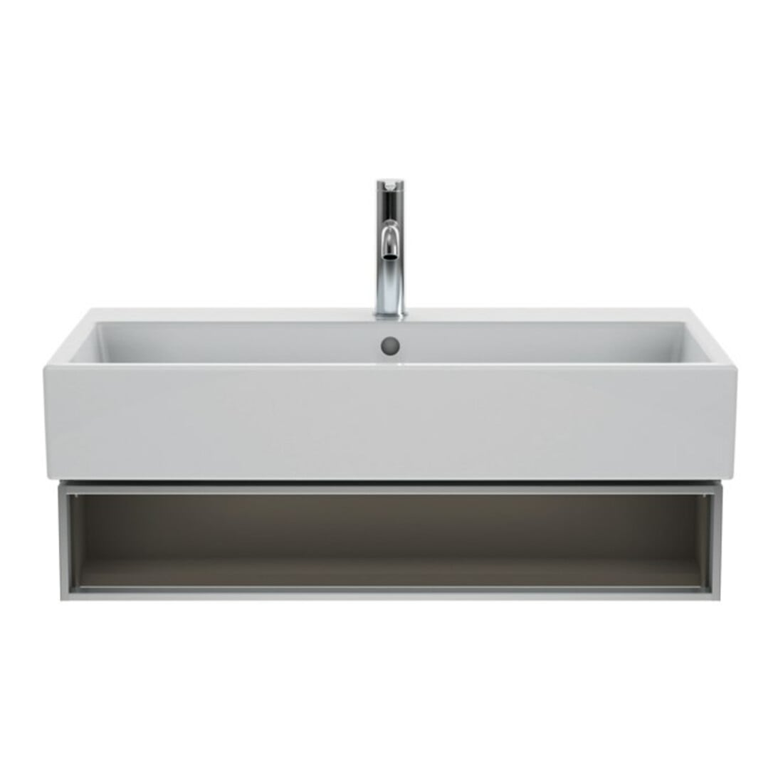 Duravit Meuble vasque Vero Air 80x47 cm, blanc, m HL, ÜL, plan vasque avec perçage robinet