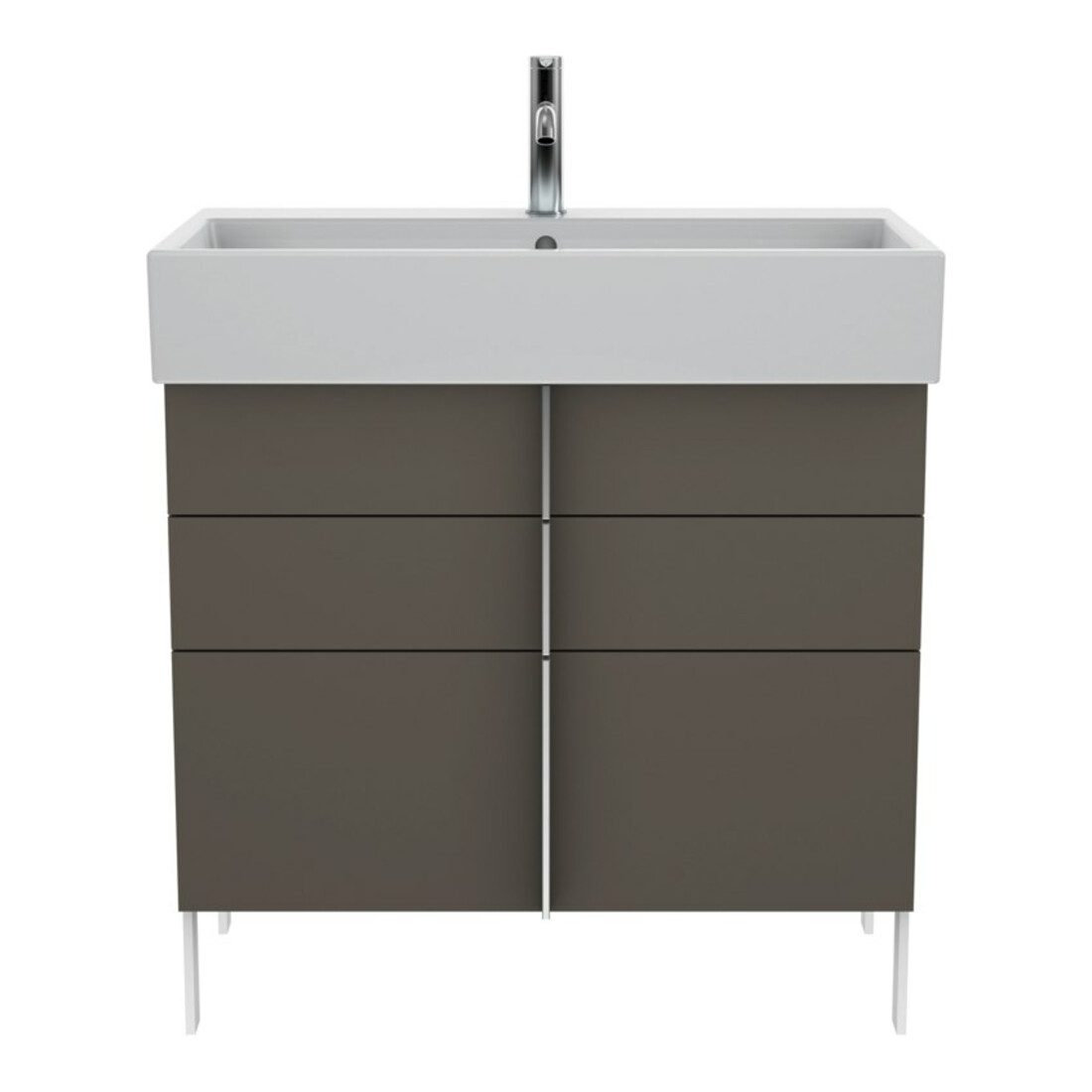Duravit Meuble vasque Vero Air 80x47 cm, blanc, m HL, ÜL, plan vasque avec perçage robinet