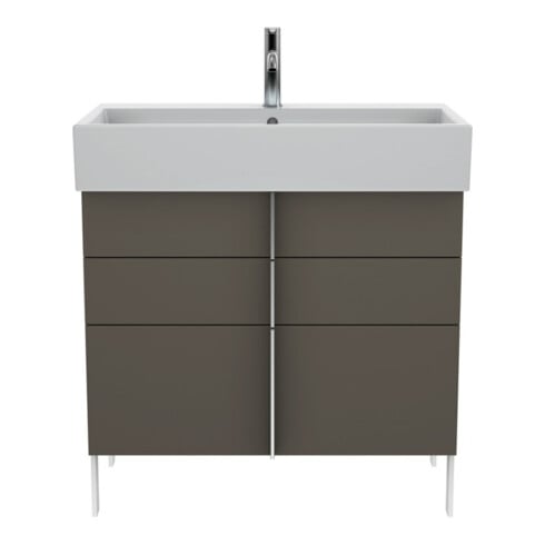 Duravit Meuble vasque Vero Air 80x47 cm, blanc, m HL, ÜL, plan vasque avec perçage robinet