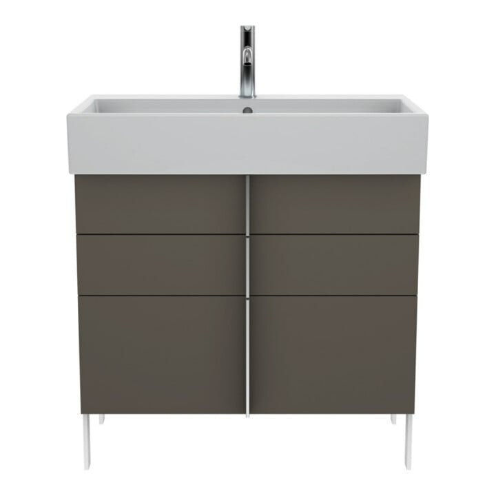 Duravit Meuble vasque Vero Air 80x47 cm, blanc, m HL, ÜL, plan vasque avec perçage robinet
