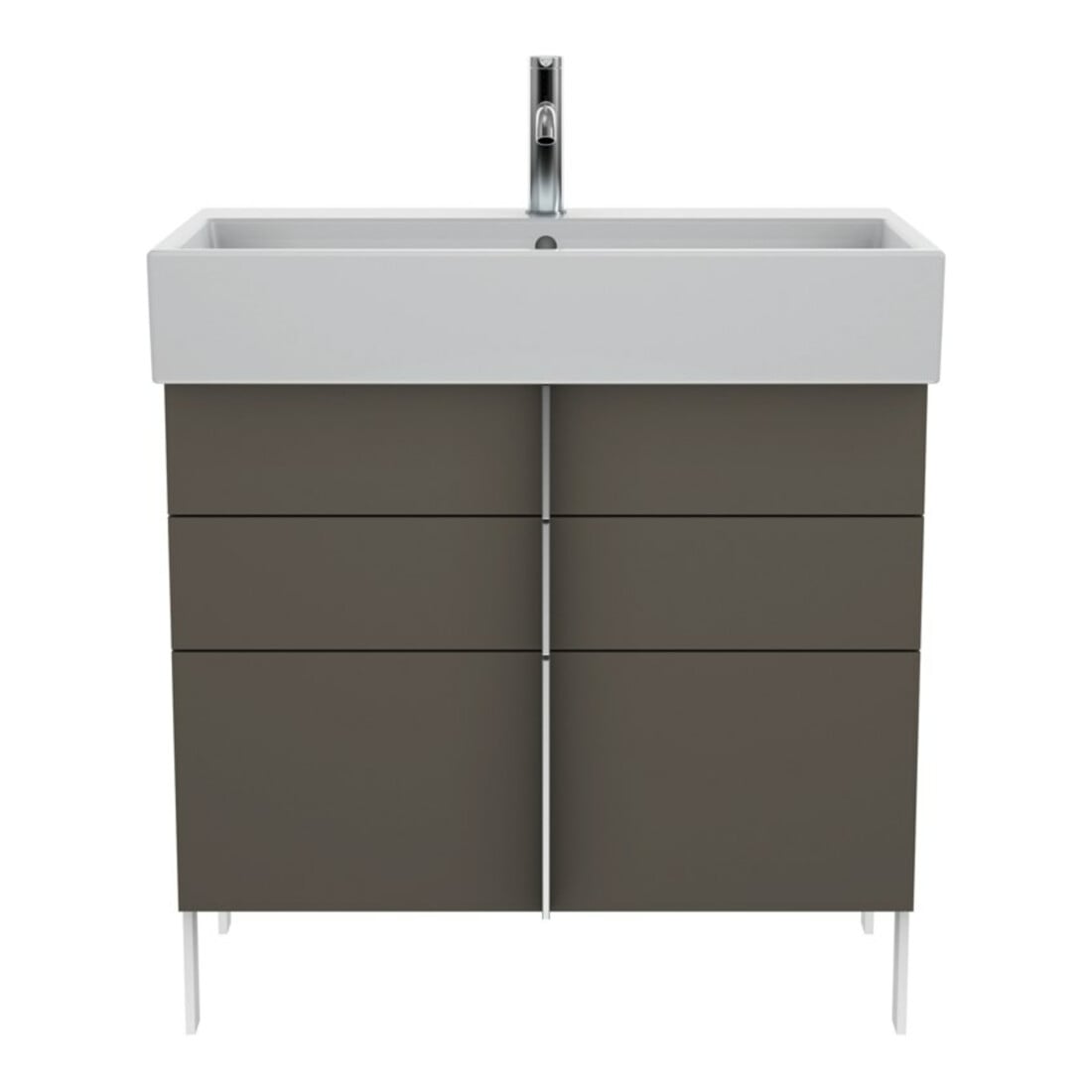 Duravit Meuble vasque Vero Air 80x47 cm, blanc, m HL, ÜL, plan vasque avec perçage robinet