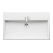 Duravit Meuble vasque Vero Air 80x47 cm, blanc, sans trop-plein, avec plan de robinetterie