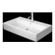 Duravit Meuble vasque Vero Air 80x47 cm, blanc, sans trop-plein, avec plan pour robinetterie