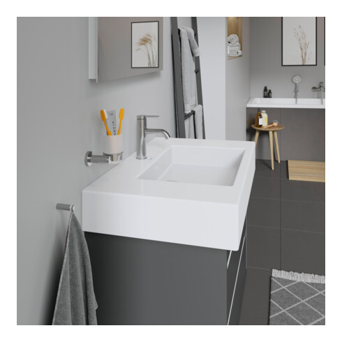 Duravit Meuble vasque Vero avec trou robinetterie, 85x49 cm, blanc