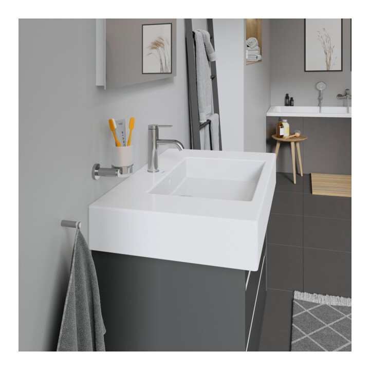 Duravit Meuble vasque Vero avec trou robinetterie, 85x49 cm, blanc