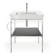 Duravit Meuble vasque White Tulip 75x49 cm, avec trou robinet, blanc, avec trop-plein, plan robinetterie-2