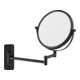 Duravit Miroir de maquillage D-Code 20,3x31x33 cm, grossissement 3x, noir mat-1