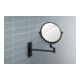 Duravit Miroir de maquillage D-Code 20,3x31x33 cm, grossissement 3x, noir mat