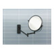 Duravit Miroir de maquillage D-Code 20,3x31x33 cm, grossissement 3x, noir mat