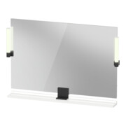 Duravit Miroir LED 9 W Sivida 105x65x3,6 cm, blanc chaud, au, stl, gris foncé