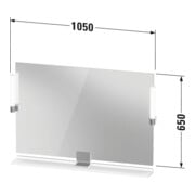 Duravit Miroir LED 9 W Sivida 105x65x3,6 cm, E Ma., Leu., au, stl, G sw-5