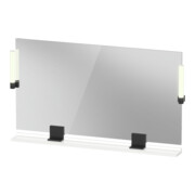 Duravit Miroir LED 9 W Sivida 125x65x3,6 mm, blanc chaud, avec interrupteur, acier, gris anthracite