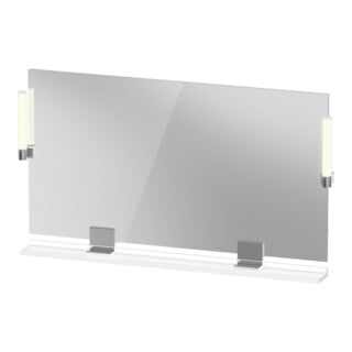 Duravit Miroir LED 9 W Sivida 125x65x3,6 mm, blanc, lumière chaude, acier, chrome brillant