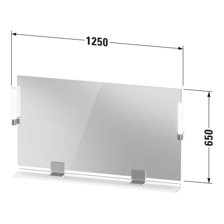 Duravit Miroir LED 9 W Sivida 125x65x3,6 mm, E Ma., Leu., au, stl, G c