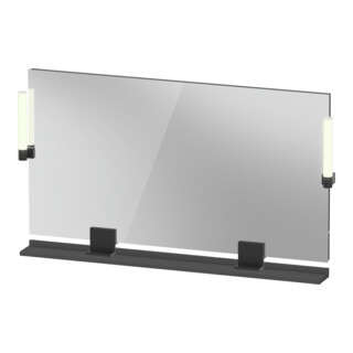 Duravit Miroir LED 9 W Sivida 125x65x3,6 mm, gris, gauche, au, stl, G sw