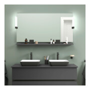 Duravit Miroir LED 9 W Sivida 133x65x3,6 mm, gris, Leu., au, stl, G sw-4