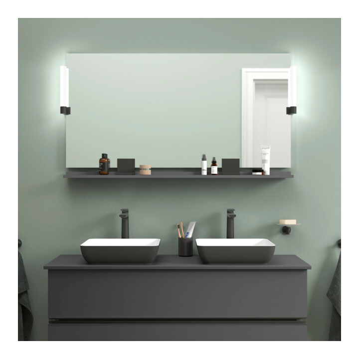 Duravit Miroir LED 9 W Sivida 133x65x3,6 mm, gris, Leu., au, stl, G sw