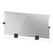 Duravit Miroir LED 9 W Sivida 133x65x3,6mm, blanc, avec interrupteur, au, stl, gris noir