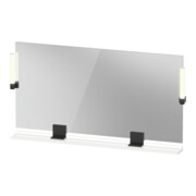 Duravit Miroir LED 9 W Sivida 133x65x3,6mm, blanc chaud, alu, verre, noir