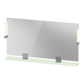 Duravit Miroir LED 9 W Sivida 133x65x3,6mm, gris moyen, lumière naturelle, au, stl, G c