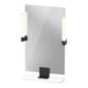 Duravit Miroir LED 9 W Sivida 45x65x3,6 cm, blanc, avec interrupteur, au, acier, gris foncé-1