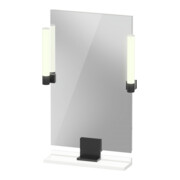 Duravit Miroir LED 9 W Sivida 45x65x3,6 cm, blanc, avec interrupteur, au, acier, gris foncé