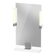 Duravit Miroir LED 9 W Sivida 45x65x3,6 cm, blanc chaud, au, stl, chromé brillant