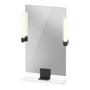 Duravit Miroir LED 9 W Sivida 45x65x3,6 cm, blanc chaud, au, stl, gris foncé