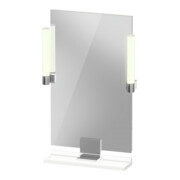 Duravit Miroir LED 9 W Sivida 45x65x3,6 cm, blanc, lumière chaude, acier, chromé