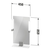 Duravit Miroir LED 9 W Sivida 45x65x3,6 cm, E Marm, Leu., au, stl, G c-3