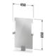 Duravit Miroir LED 9 W Sivida 45x65x3,6 cm, gris, gauche, allumé, style, GS