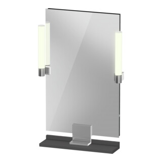 Duravit Miroir LED 9 W Sivida 45x65x3,6 cm, gris, Leu., au, stl, G chr