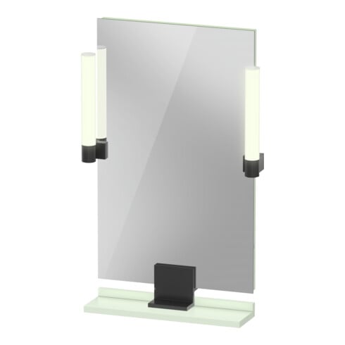 Duravit Miroir LED 9 W Sivida 45x65x3,6 cm, gris moyen, éclairage, au, stl, G sw