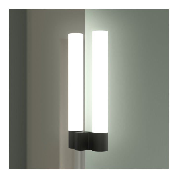 Duravit Miroir LED 9 W Sivida 65x65x3,6 cm, blanc chaud, au, stl, gris anthracite