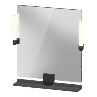 Duravit Miroir LED 9 W Sivida 65x65x3,6 cm, gris, Leu., au, stl, G sw
