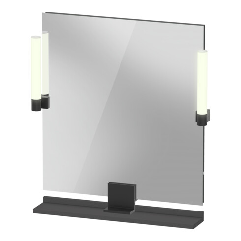 Duravit Miroir LED 9 W Sivida 65x65x3,6 cm, gris, Leu., au, stl, G sw