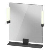 Duravit Miroir LED 9 W Sivida 65x65x3,6 cm, gris, Leu., au, stl, G sw