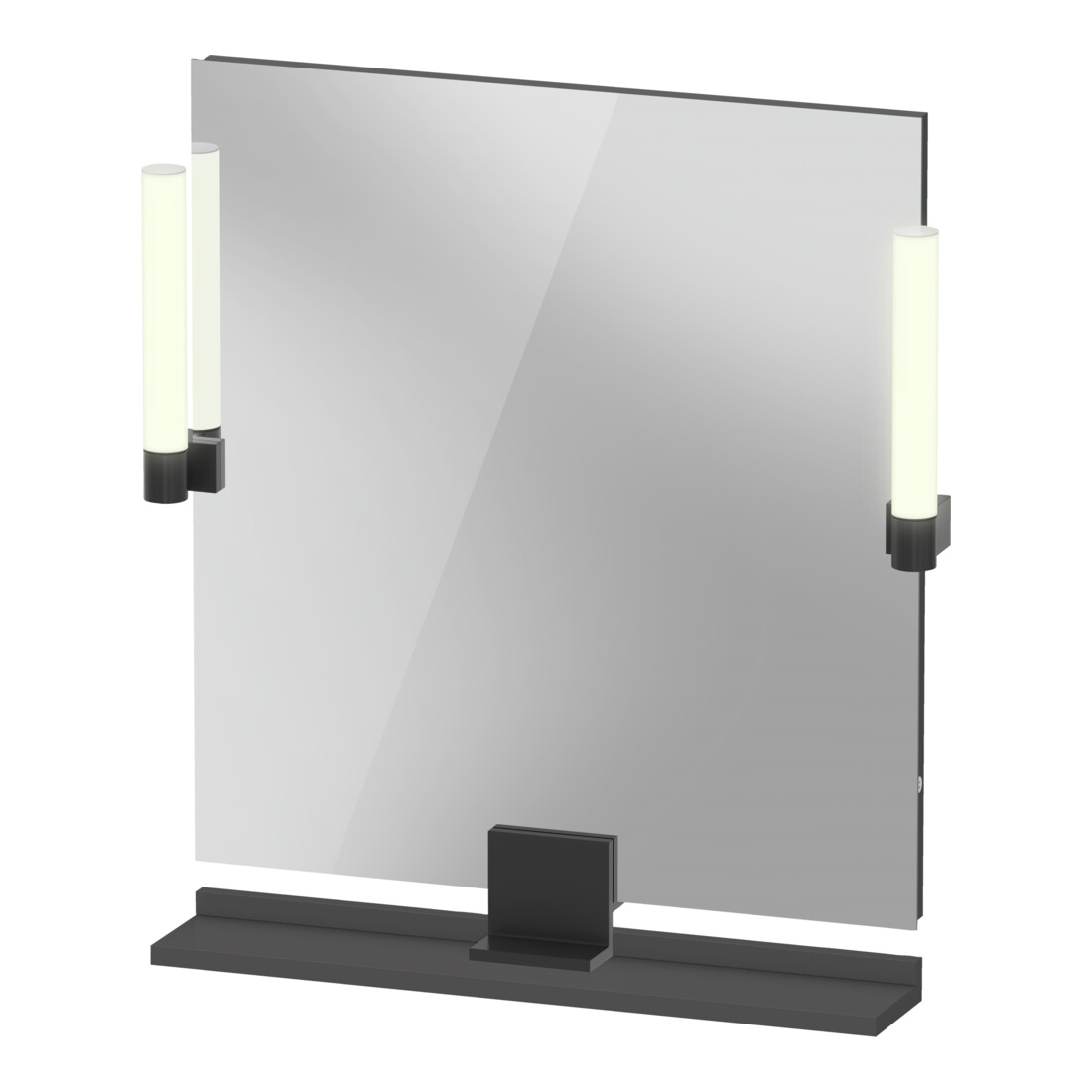 Duravit Miroir LED 9 W Sivida 65x65x3,6 cm, gris, Leu., au, stl, G sw