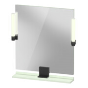 Duravit Miroir LED 9 W Sivida 65x65x3,6 cm, gris moyen, Leu., au, stl, G sw