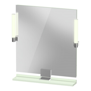 Duravit Miroir LED 9 W Sivida 65x65x3,6 cm, vert, avec détecteur, acier, G c