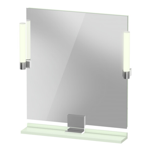 Duravit Miroir LED 9 W Sivida 65x65x3,6 cm, vert, avec détecteur, acier, G c